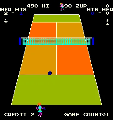 World Tennis screen shot game playing